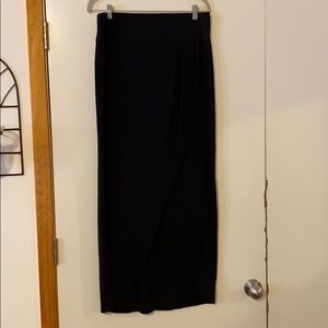 SUPER comfy faux wrap maxi skirt
